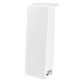 Sac SOS Blanc avec fermeture 9+6x26cm (50 Utés)