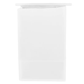 Witte SOS-zak met sluiting 15+7x23cm (1000 stuks)