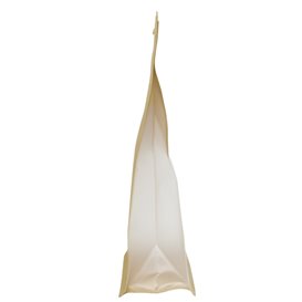 Sac en Papier SOS et Fenêtre d'Exposition BOPP avec Fermeture 12+6x23,5cm (50 Utés)