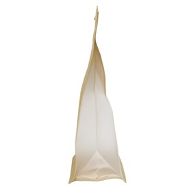 Sac en Papier SOS et Fenêtre d'Exposition BOPP avec Fermeture 15+7x23cm (1000 Utés)