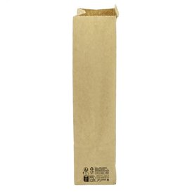 Sac SOS Kraft avec fermeture et fenêtre 12+6x23,5cm (50 Utés)