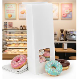 SOS-Zak Wit met Sluiting en Venster 9+6x26 cm (50 stuks)