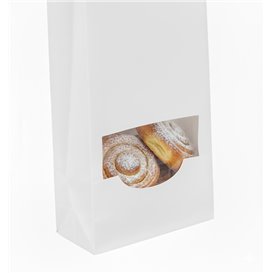 SOS-Zak Wit met Sluiting en Venster 12+6x23,5cm (1000 stuks)