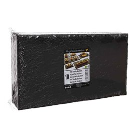 Plateau Imitation Ardoise Synthétique 30x15,8cm (10 Utés)