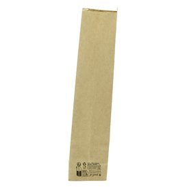 SOS kraft-zak met sluiting 9+6x26 cm (50 stuks)