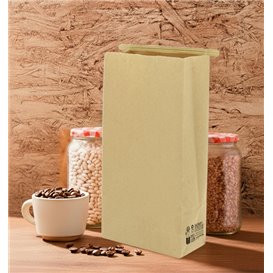 SOS kraft-zak met sluiting 9+6x26 cm (50 stuks)