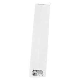 Witte SOS-zak met sluiting 9+6x26 cm (1000 stuks)