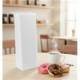 Witte SOS-zak met sluiting 9+6x26 cm (1000 stuks)