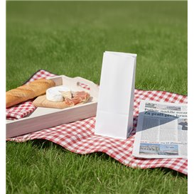 Sac SOS Blanc avec fermeture 9+6x26cm (1000 Utés)