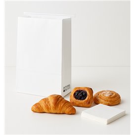 Sac SOS Blanc avec fermeture 15+7x23cm (1000 Utés)