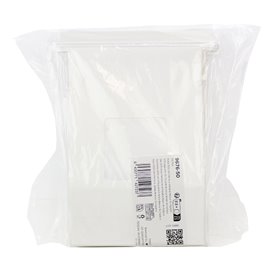 Sac SOS Blanc avec fermeture et fenêtre 15+7x23cm (1000 Utés)