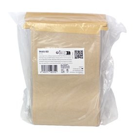 Sac en Papier SOS et Fenêtre d'Exposition BOPP avec Fermeture 15+7x23cm (1000 Utés)