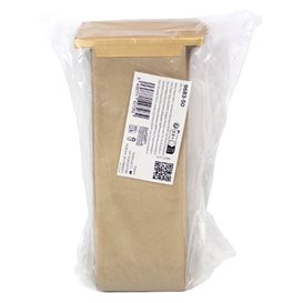 SOS Papieren Zak met BOPP Venster en Sluiting 9+6x26 cm (50 stuks)