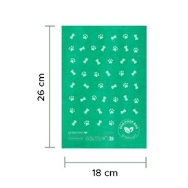 Rol Zakjes voor Hondenafval 100% Biologisch Afbreekbaar 18x26 cm (5000 stuks)
