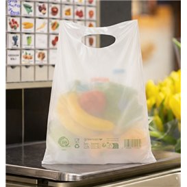 Zak met gestanst handvat Home Compost “Classic” 20x33cm 17µm (3.000 stuks)