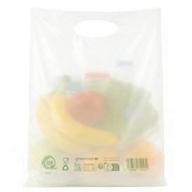 Zak met gestanst handvat Home Compost “Classic” 20x33cm 17µm (3.000 stuks)