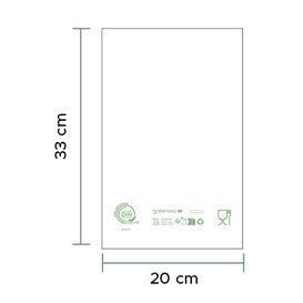 Sac avec Anses Découpées Home Compost “Classic” 20x33cm 17µm (3.000 Utés)