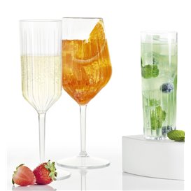 Fluitglas Lage Voet "Kaleido" Tritan 470 ml (6 Stuks)