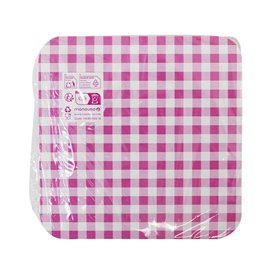 Plateau rose pour Gaufre 13,5x10cm (100 Utés)