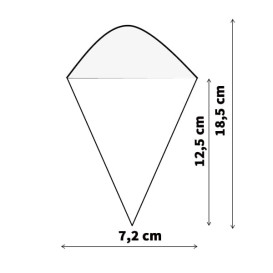 Cornet en Feuille de Pin 182mm (1.000 Unités)