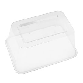 Boîte Rectangulaire Plastique Transparent 1.000ml 17,4x11,5x8cm (500 Utés)
