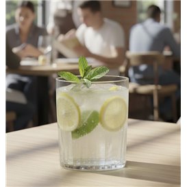 Herbruikbaar Durable Glas ''Torino'' SAN 400ml (6 Stuk)