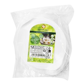 Mini Assiette de Dégustation Durable Suiit "Blanc" (12 Utés)