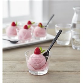 Petite cuillère Plastique Dégustation Noire 100 mm (50 Utés)