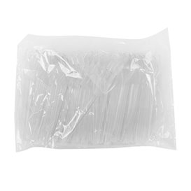 Mini fourchette de Dégustation en CPLA Plastique Transparent 100 mm (50 Utés)
