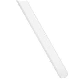 Mini fourchette de Dégustation en CPLA Plastique Blanc 100 mm (50 Utés)