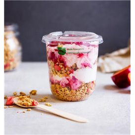 Transparant Composteerbaar PLA Terrines 500 ml Ø9,6 cm (1000 Stuks)