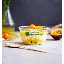 Transparant Composteerbaar PLA Terrines 250 ml Ø9,6 cm (50 Stuks)