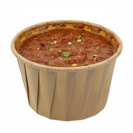 Coupelles en papier plissé Kraft de 100 ml (250 Utés)