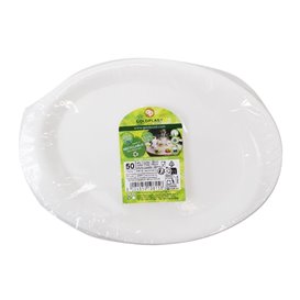 Assiette rigide Réutilisable en PP Plat Blanc "Cocktail" 18,5 cm (500 Utés)