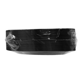 Assiette rigide Réutilisable en PP Plat Noir "Cocktail" 18,5 cm (500 Utés)