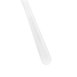 Cuillère à café en Plastique Blanche et Réutilisable en CPLA 12,5 cm (50 Utés)