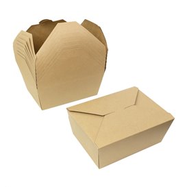 Boîte Américaine Kraft-Kraft 22x16,5x9cm 3000ml (200 Utés)