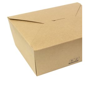 Boîte Américaine Kraft-Kraft 22x16,5x9cm 3000ml (25 Utés)