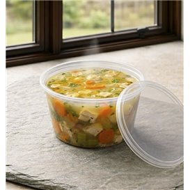 Couvercle Transparent en PP pour Pot Rond Ø12,2cm (50 Utés)