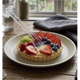 Fourchette Réutilisable PS Transparente 18cm (1.000 Utés)