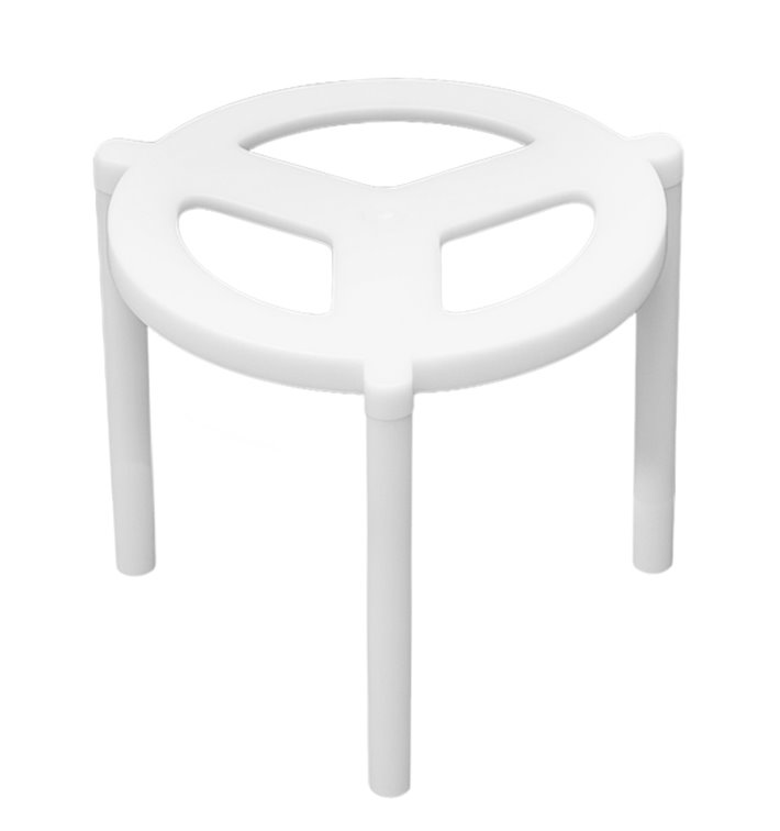 Plastic PS Dekselsteun voor Pizza 38mm (1000 stuks)