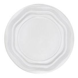 Assiette Plate Réutilisable Économique en PS Blanc Ø20,5cm (25 Utés)