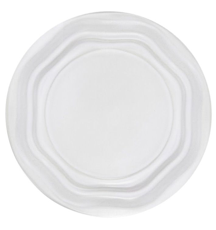 Assiette Plate Réutilisable Économique en PS Blanc Ø20,5cm (25 Utés)