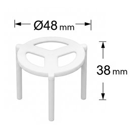 Plastic PS Dekselsteun voor Pizza 38mm (1000 stuks)