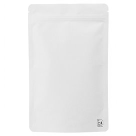 Sac DoyPack avec Fermeture et Fenêtre Blanc 16+8x26cm (1000 Utés)
