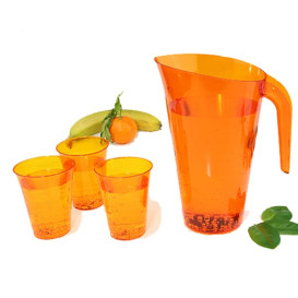 Carafe Plastique Orange Réutilisable 1.500 ml (1 Unité)