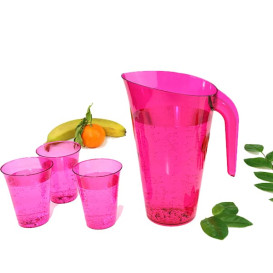 Carafe Plastique Framboise Réutilisable 1.500 ml (1 Unité)