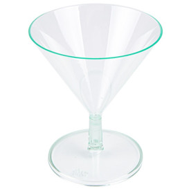 Coupe en Plastique Vert Transparent 65ml 