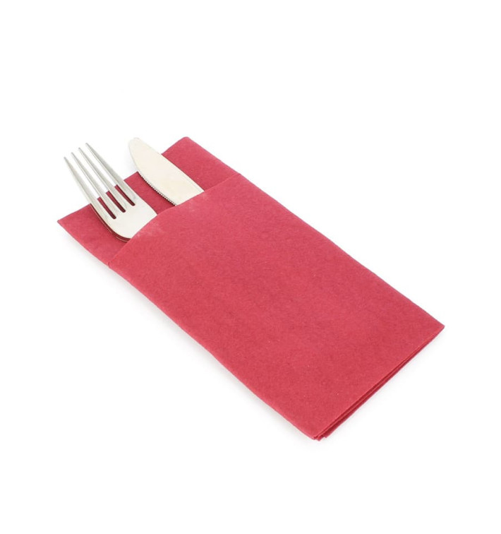 Zakvouw airlaid servetten "Kanguro" bordeauxrood 40x40cm Zakvouw airlaid servetten "Kanguro" bordeauxrood 40x40cm