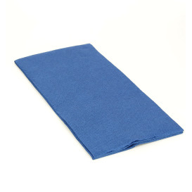 Serviette Papier Molletonnée 1/8 40x40 Bleu (1.200 Utés)